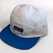 Patagonia P-6 Label Maclure Hat, Birch White/Blue, Adjustable Organic Hat - NEW!