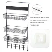 Waterproof Strong Adhesive Hook Shelf Sticker for Bathroom Kitchen Wall Shelf Ra