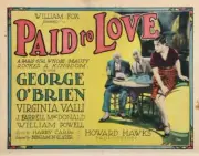 Paid To Love Poster J Farrell Macdonald Virginia Valli 1927 Old Movie Photo
