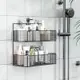 免打孔浴室防水瀝水置物架衛生間洗手間壁掛式沐浴露墻壁收納