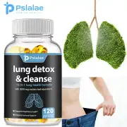 120pcs Lung Detox & Cleanse - Immune Defense & Antioxidant-Mullein, Oregano Leaf