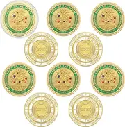 Aurelema 10 Pcs Fruit of The Spirit Christian Coin Religious Coin Christian Tokens Coins Jesus Coin Funny Gifts Challenge Pocket Token for Prayer