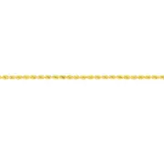 9kt Yellow Gold Silver Filled Rope Necklace 50cm