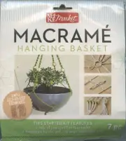 Make Market Macrame 7 Piece Hanging Basket Starter Kit