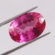 AAA Excellent Unheated 9.26 Ct Ceylon Pink Sapphire Loose Oval Gemstone Cut