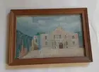Alamo Oil Signed Painting On Board 4 X 6 Halle B Ruppeteau 1866-1951 Landscape