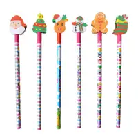 在飛比找蝦皮商城優惠-0132 聖誕鉛筆文具組 聖誕禮物 聖誕老公公 可愛聖誕文具