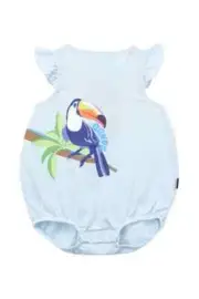 Bonds Baby Girls Frill Bubblesuit sizes 000 00 0 1 2 Colour Toucan Twirl Blue