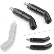 2X Black Mirror Stem Extenders For Harley 2018-2019 Iron 1200 XL1200NS