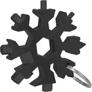 1 Only 18 in 1 Stainless Multi-tool Snowflake Spanner Keychain Wrench Screwdriver
