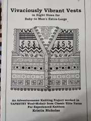 Vivaciously Vibrant Vests 8 Sizes Baby To Men XL Knitting Pattern Kristen Nichol