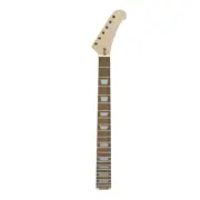 Mahogany Guitar Neck 22 Fret 24.75 Inch Rosewood Fretboard Set in Explorer Neck
