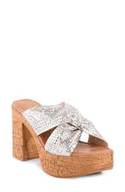 Seychelles Adorned Platform Sandal in Silver at Nordstrom, Size 7