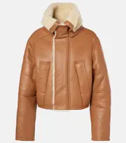 [Victoria Beckham] Victoria Beckham Shearling-lined coat AU 6 brown