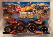 Hot Wheels Monster Trucks Hot Wheels 4 Vs Hot Wheels 1 Demolition Doubles