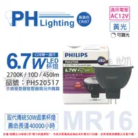 在飛比找PChome24h購物優惠-(2入) PHILIPS飛利浦 LED 6.7W 927 1