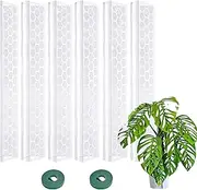 Moss Pole for Monstera - 17 Inches Stackable Moss Plant Pole,Indoor Climbing Plant Stand Transparent Monstera Plant Support for Monstera Green Ivy Money Tree