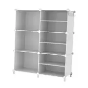 Closet Organizer 6 Cube Storage Shelves Portable Closet Clothes White