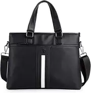 [HAMKVBPR] Mens Briefcase Men's Business Briefcase Leisure Computer Bag Shoulder Messenger Bag Work Leather Bag Messenger Bag for Work Business