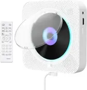 Portable CD Player with Bluetooth Wall Mountable CD Music Player Home Audio Boom