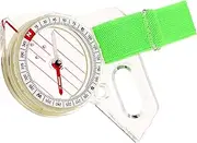 Arrow Compass Navigation Clip on Compass for Hiking Compass Tool Equipment Directional Compass Tools Finger Compass Thumb-Type Compass Multi-use Hiking Tool Acrylic