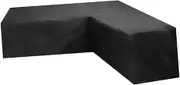 Generic Modular Sofa Cover Furniture Covers for Outdoor Seating L Shape Outdoor Furniture Cover Sofa Cover Sectional l Shape Patio Sectional Cover Patio Cover Black 210d Oxford Cloth