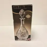 New Shannon Godinger Crystal Dublin Decanter for Wine Whiskey Liquor Handcrafted