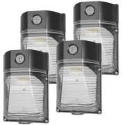 4Pack 30W 3600LM LED Wall Pack Light with Dusk to Dawn Sensor, Aluminum Housi...