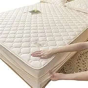 Cotton Bed Sheet Single Thickened Bedspread Mattress Cover Cotton Bed Cover Bed Sheet(200 * 220CM)
