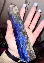 478.35g Natural Sodalite Obelisk Quartz Tower Wand Healing Crystal
