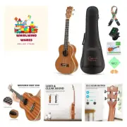 Concert Ukulele 23 inch UKS-2, 4 Strings Ukeleles For Beginners, Sapele Hawai...