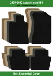 Lloyd Velourtex Front & Rear Row Carpet Mats for 2005-2012 Aston Martin DB9 (for: Aston Martin)