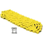 KMC Z410 Single Speed Chain Yellow 1/8 Track Fixed Gear
