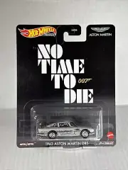 2021 Hot Wheels Premium 1963 Aston Martin DB5 Silver Replica Entertainment