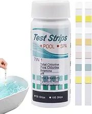 Spa Test Strips | Quick Swimming Pool Test Strips - Long Lasting Multifunctional Quick Results Testing Paper Set for Pond Freshwater Saltwater Hot Tub Spa
