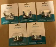 Franklin Brass D2402PC Futura Double Robe Hook, Zinc Polished Chrome 5- LOT