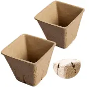 10Pcs 6/8cm Seed Starter Pots Organic Planting Peat Pots for Garden Seedling