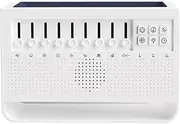 Generic White Noise Machine Flame Air Diffuser Humidifier with BT Speaker (White B)