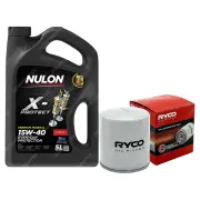 Ryco Oil Filter 5L PRO15W40 Eng. Oil Service Kit for Suzuki Swift RS416 Sx4 GYA