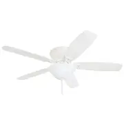 Glen Alden, 52 Inch Classic Flush Mount Indoor LED Ceiling Fan with Light,