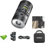 Godox RS60Bi Bi-Color LED Video Light, CCT 2800-6500K, 11 Lighting Effects, HSI & High CRI 97+ TLCI 98+ Supports DMX/APP Control Continuous Output Lighting for Interviews, Livebroadcasts, YouTube