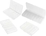 Bamyli 4 Pack AA AAA Battery Storage Box Portable Storage Box for 6 AA Batteries or 8 AAA Batteries Insulated Dust Proof