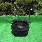 Cauldron Kettle Pot / Planter - Tripod Legs Bail Handle Cast Iron