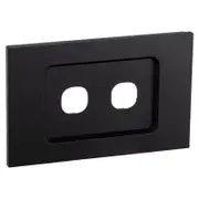 CLIPSAL SATURN ZEN Z4032VH-ZB - 2 Gang Grid and Plate Premium Matt Finish