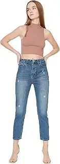 [Trendyol] Women's High Waisted Skinny Fit Mom Jeans