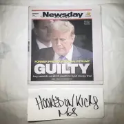 DONALD TRUMP GUILTY NEWSDAY NEWSPAPER 5/31/24 JURY CONVICTS ON 34 COUNTS UNREAD