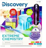 Discovery Extreme Chemistry Stem Science Kit by Horizon Group USA, 40 Fun Experiments, Make Your Own Crystals, DIY Glowing Slime, Fizzy Eruptions, Gooey Worms & More