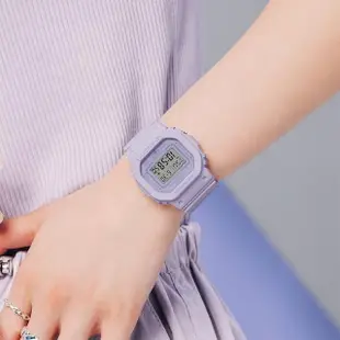 【CASIO 卡西歐】G-SHOCK 薰衣草紫方形女錶(GMD-S5600BA-6)