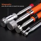 5Pcs Portable Magnetic Pick Up Tool Extendable Telescopic LED Torch Magnet Rod