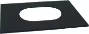 Metalbestos 6T-PCPAJ Adjustable Pitched Ceiling Plate, 6 Inch, Matte Black